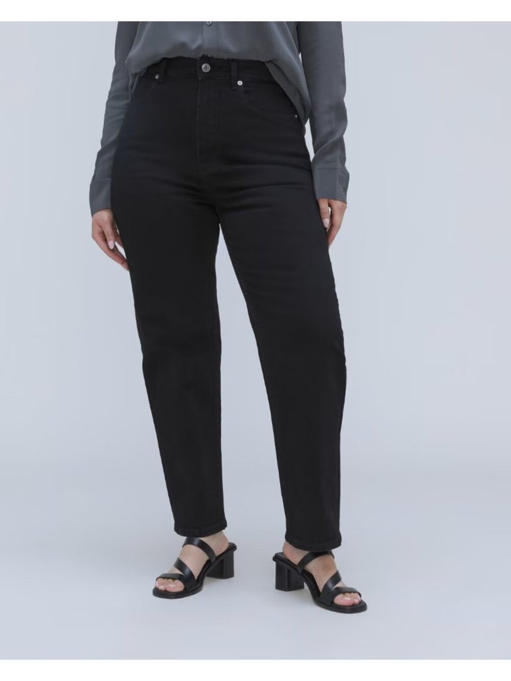 Everlane The Curvy Way-High Jean Women's Size 26 Regular Black Coal NWT